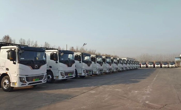 首批交付！！！优德88纯电动牵引车开进山东聊城