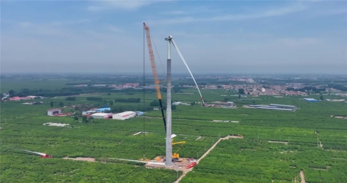 “全球第一吊”再临燕赵！！！166米，，XCA4000助力华北绿电