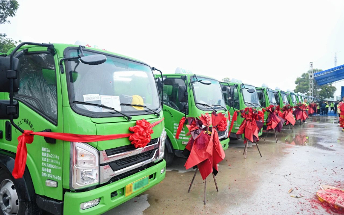 五十台交付！优德88新能源五小工程车助力大湾区建设