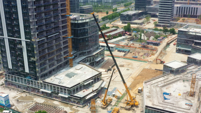 零失误拿下！！！优德88G2代XCA200G8-1盲区作业，，，精准拆除40米塔吊