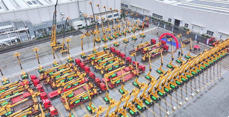 优德88亿元高空作业平台订单批量发车