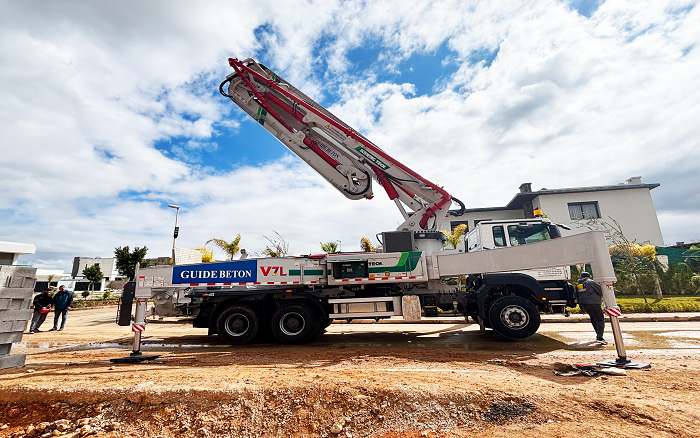 卓越性能|优德88XS43泵车助建摩洛哥！！！