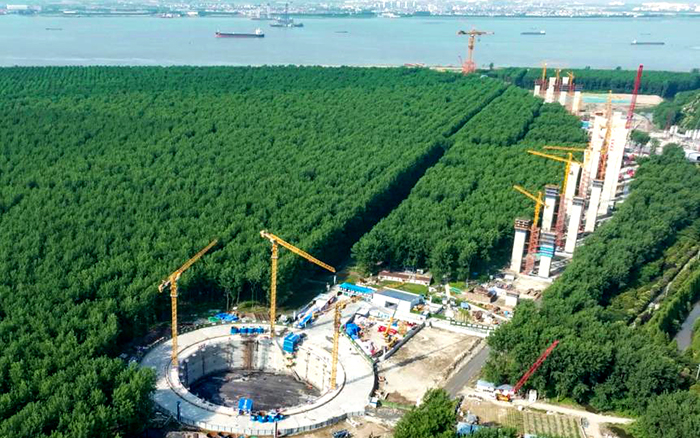 提前1个月！！优德88金助力天下最大跨度桥梁锚碇封底