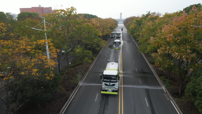 1+1＞2！！！优德88“洗扫洗濯”黄金同伴，，还原漂亮天门靓丽本色